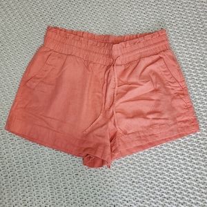 Linen blend shorts